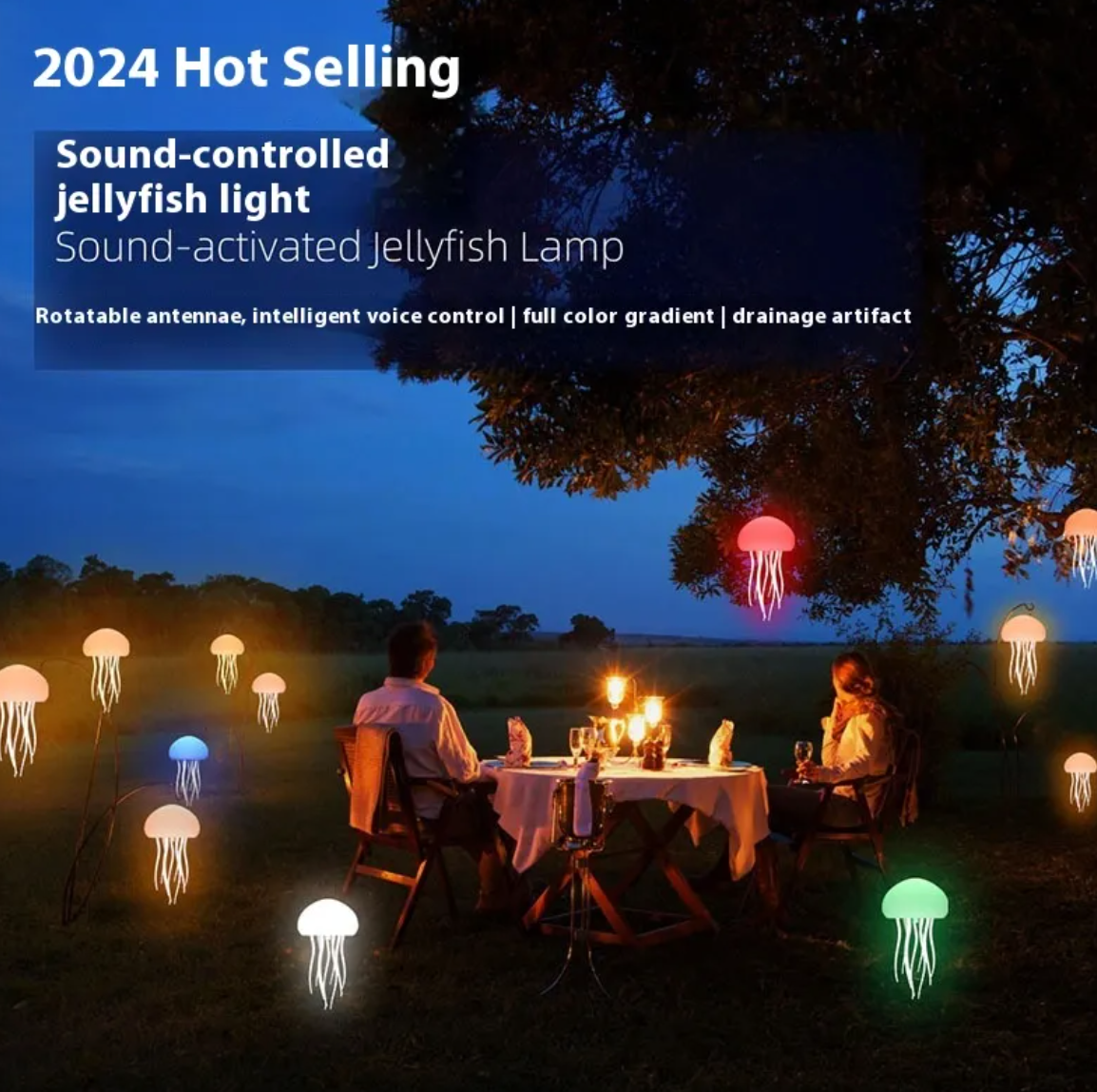 Jellyfish Mood Lamp - Smart LED Night Light