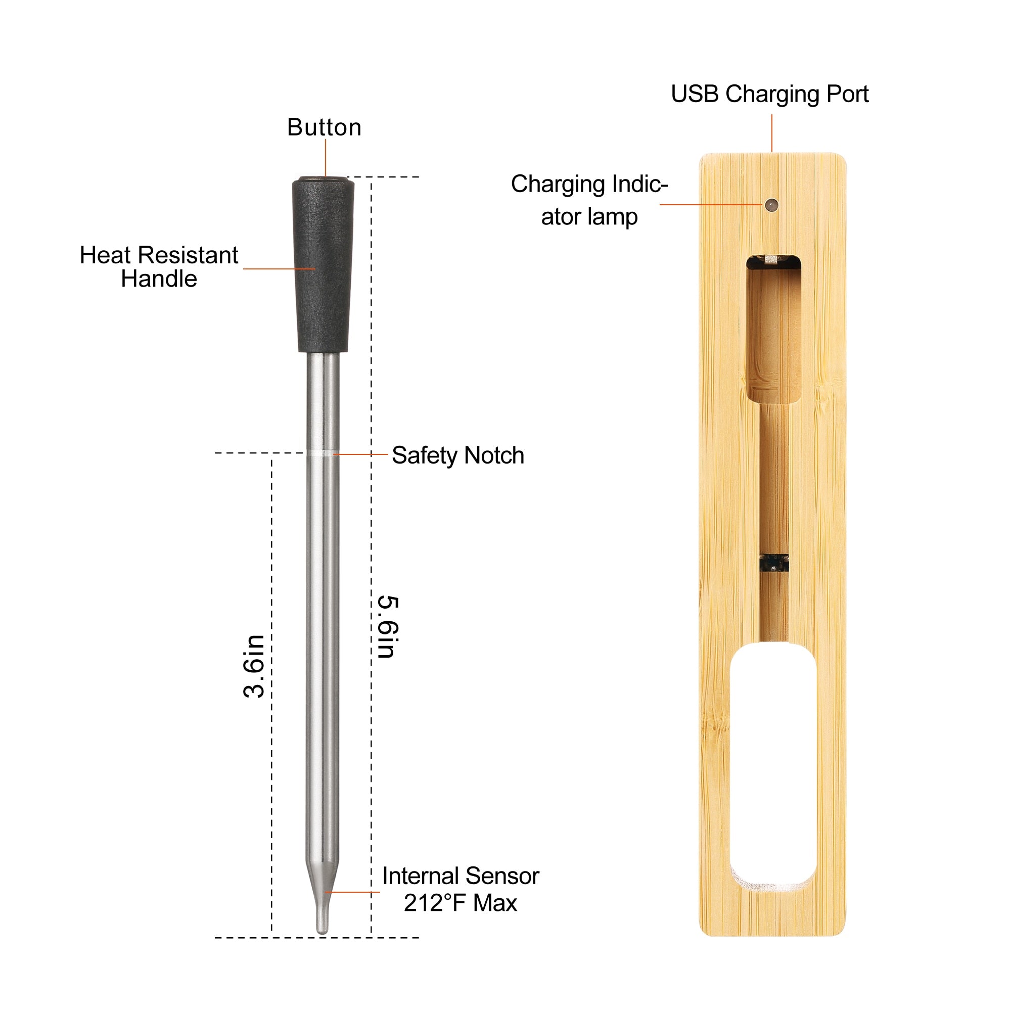 Precision Wireless Food Thermometer