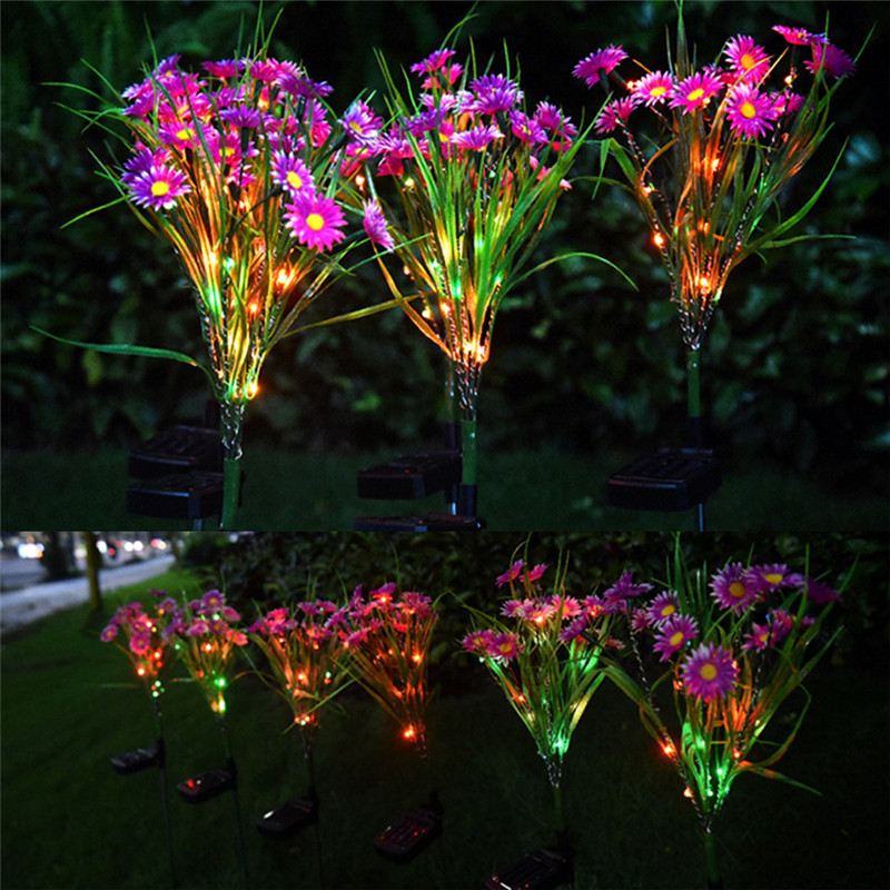 Solar Flower Stake Garden Lights
