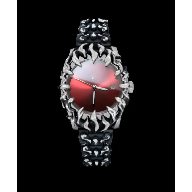 Geometric Quartz Timepiece - Stainless Steel
