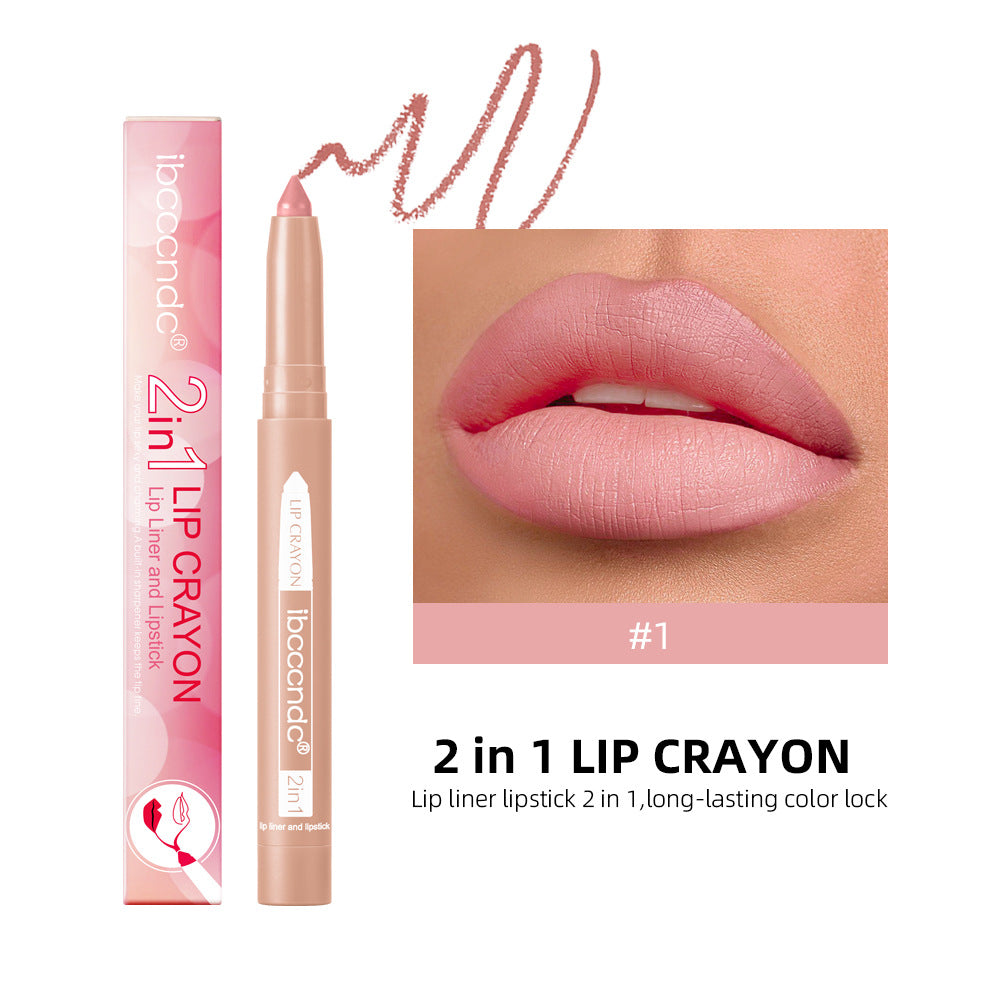 Premium Matte Lip Liner Duo - Waterproof & Moisturizing