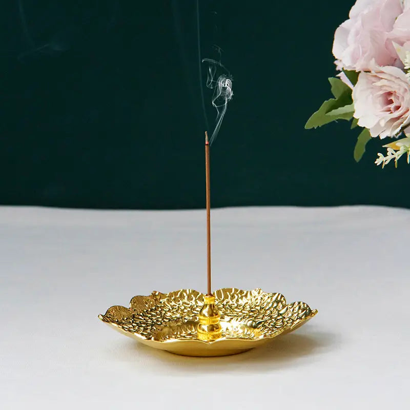 Floral Incense Burner Tray
