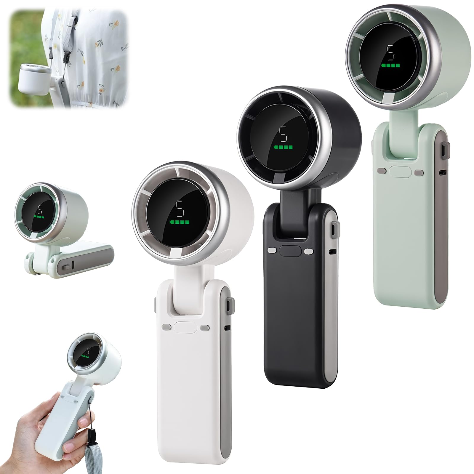 Portable Turbo Fan with 180° Folding Design