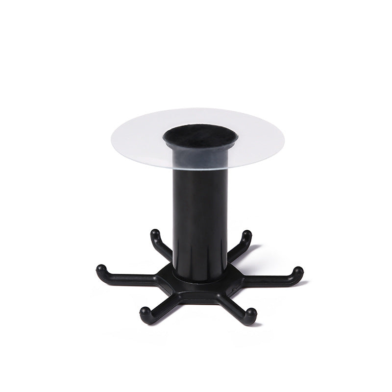 Wall-Mounted Utensil Rack with Hook Base