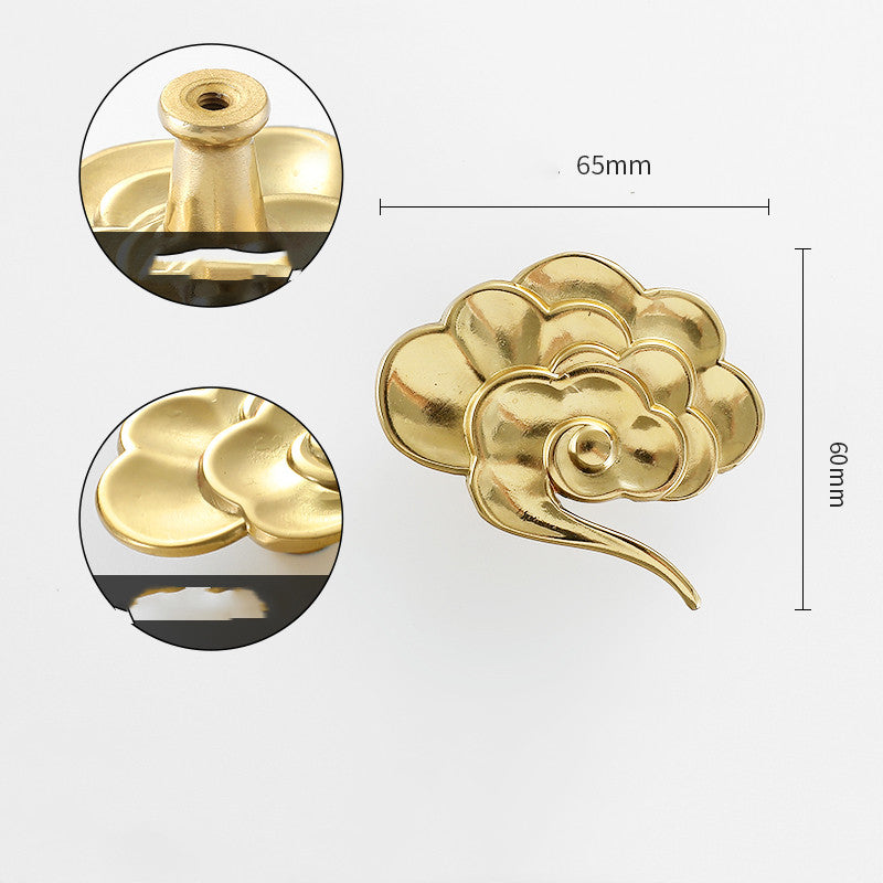 Gold-Tone Nature-Shape Cabinet Knob, 26 Designs — view 19