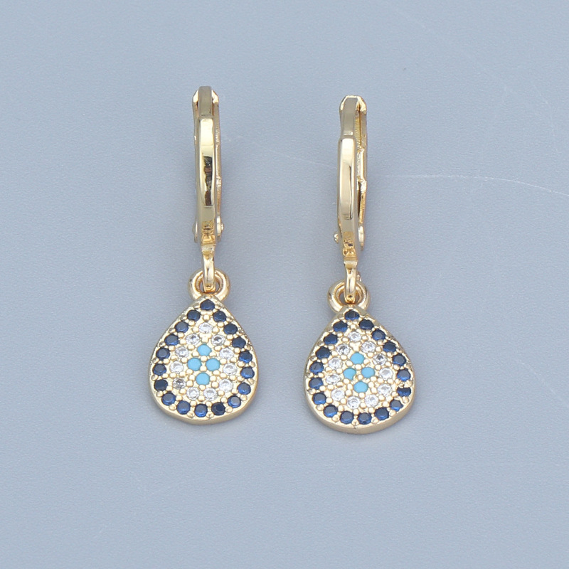 Geometric Zircon Ear Clips in 18K Gold-Plated