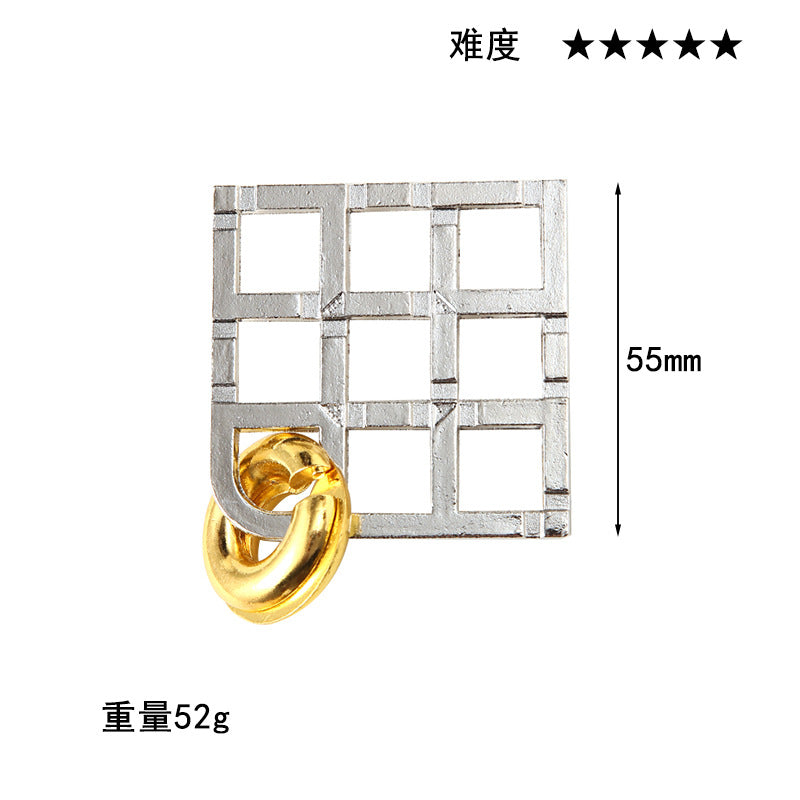Luxury Puzzle Lock - Premium Zinc Alloy Intelligence Toy