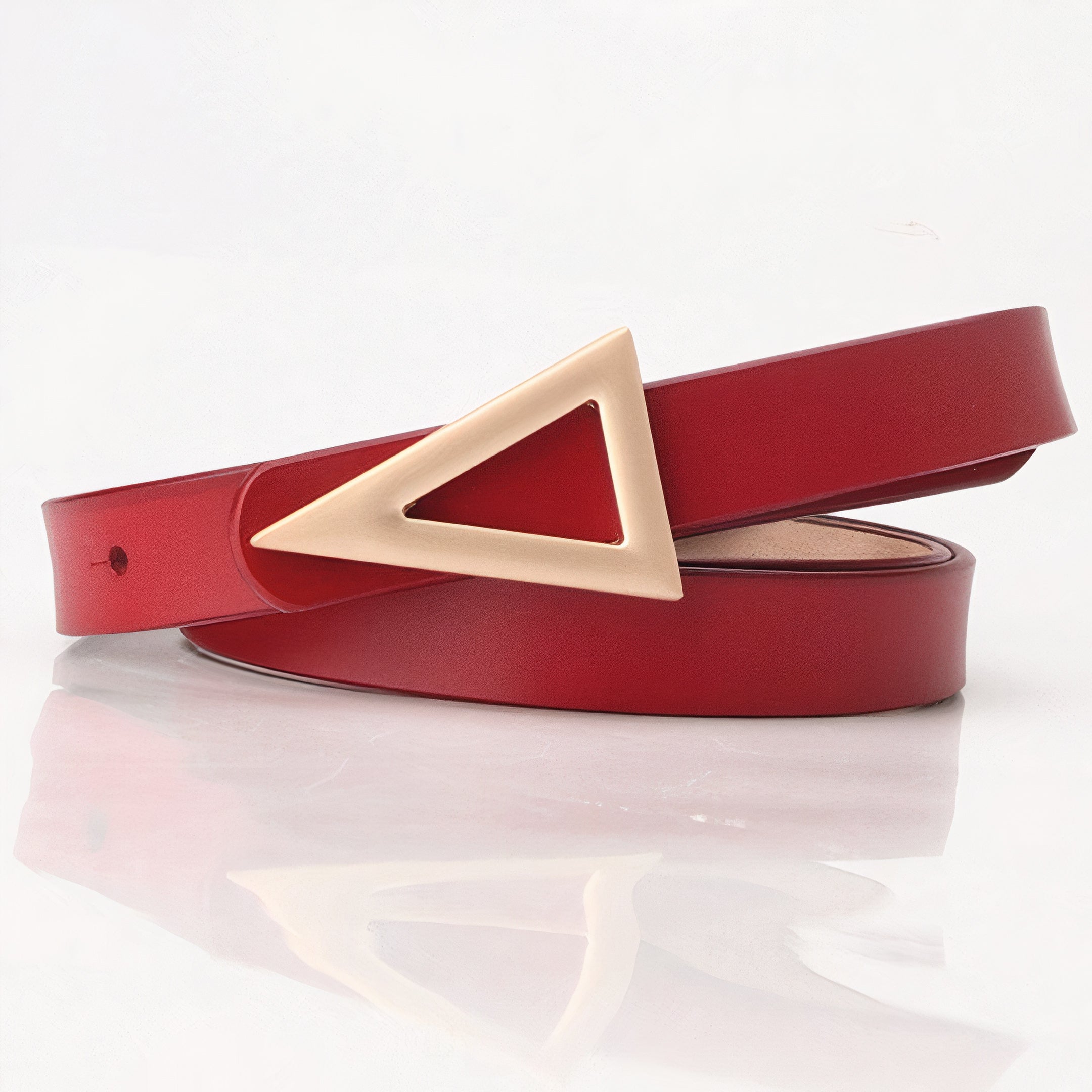 Triangle Belt with Gold Buckle