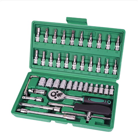 Professional 46-Piece Auto Repair Toolkit