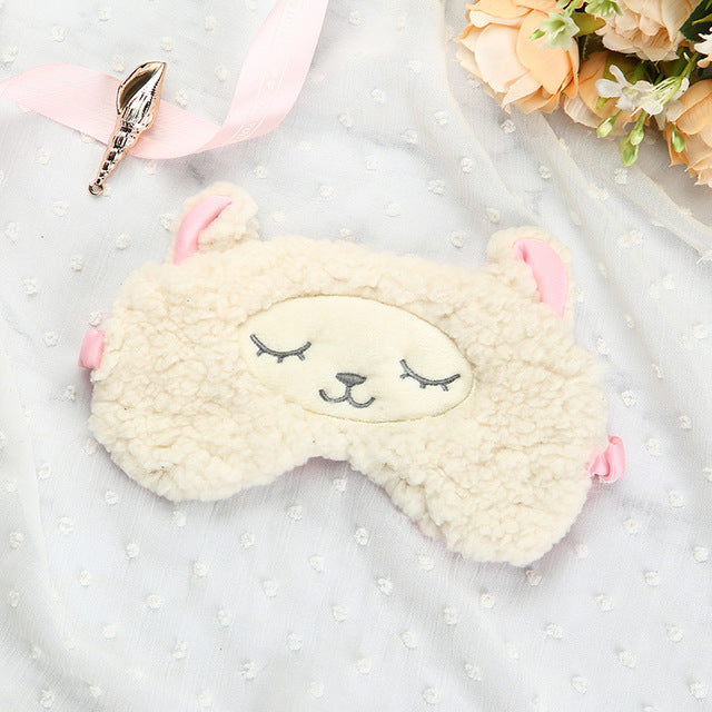 Plush Sheep Sleep Mask