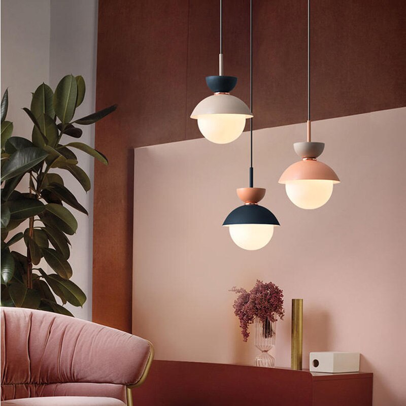 Nordic Glass Ball Pendant Lamp