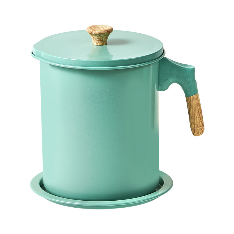 Japanese Oil Filter Pot with Semi-Wood Grain Handle