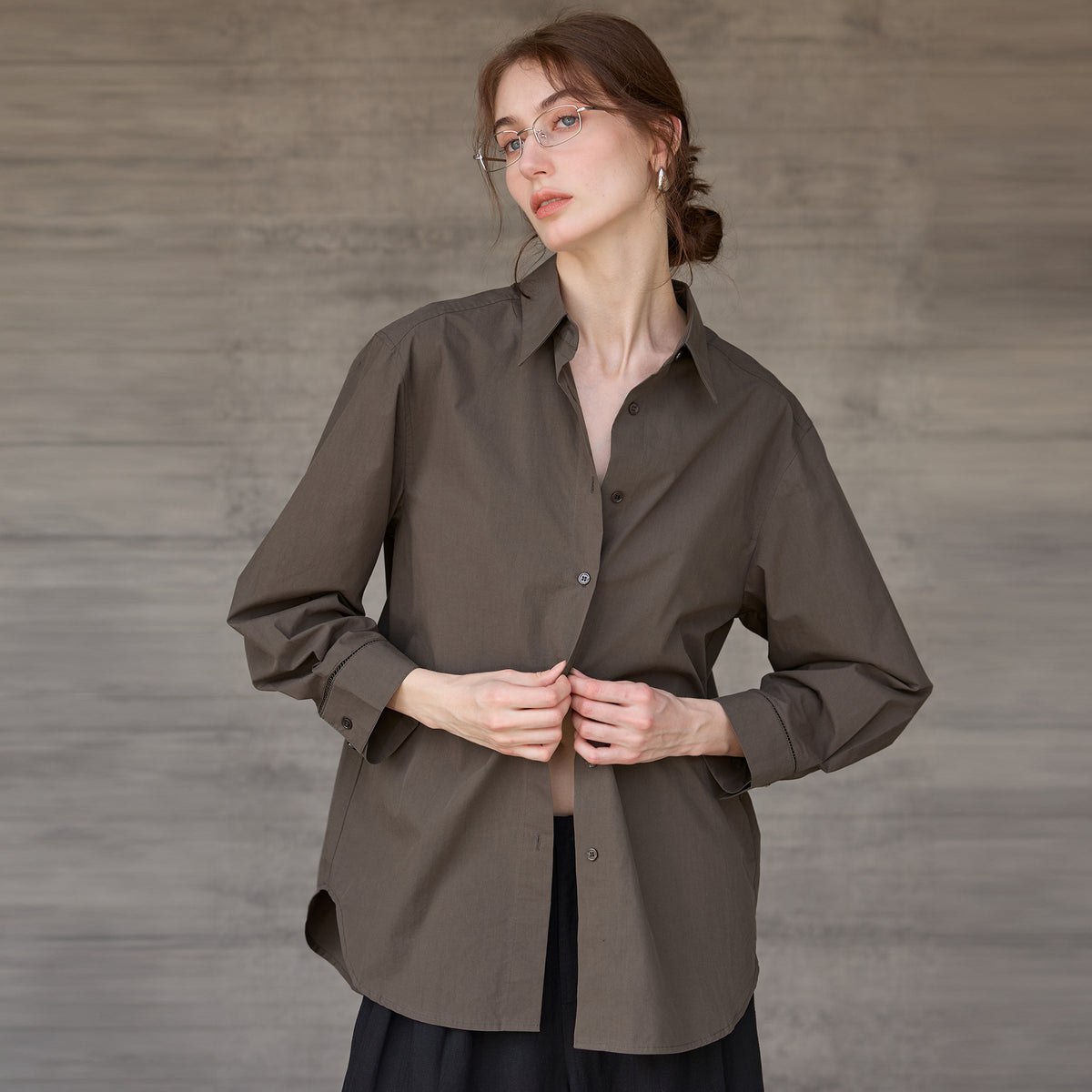 Relaxed Long-Sleeve Shirt