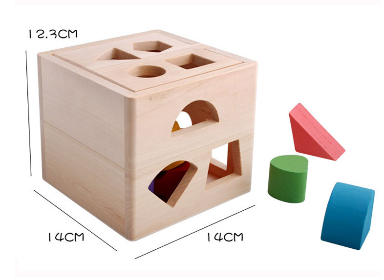 Wooden Intelligence Box - 13-Hole Educational Toy