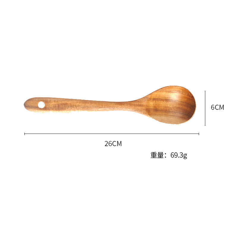 Premium Teak 7-Piece Kitchen Utensil Set