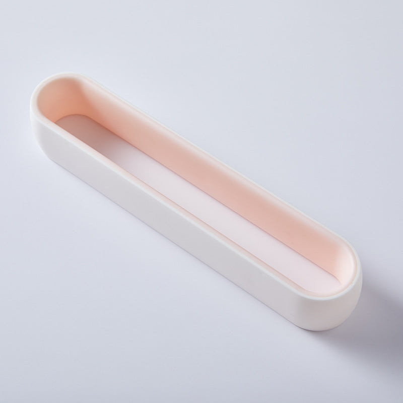 Wall-Mount Slipper Rack with Adhesive Strip in pink
