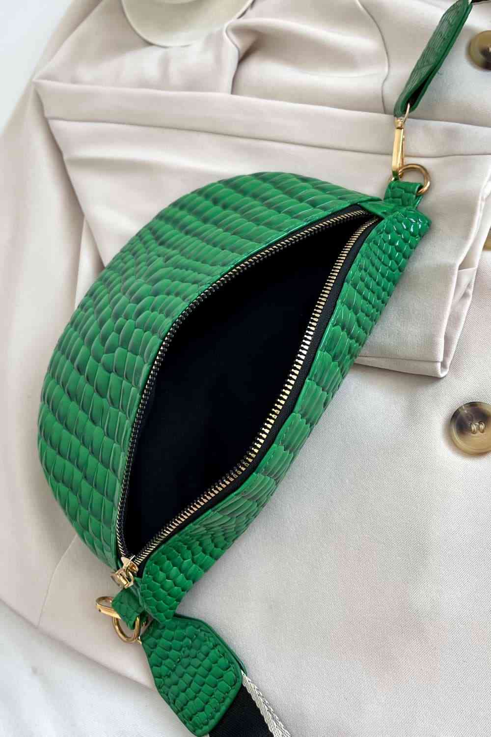 Ella Crocodile Sling Bag with Coin Purse