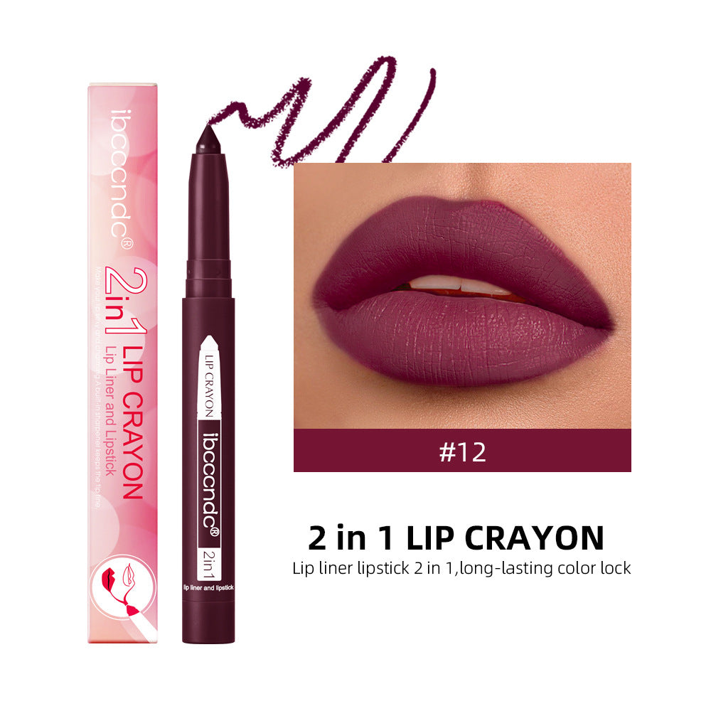 Premium Matte Lip Liner Duo - Waterproof & Moisturizing
