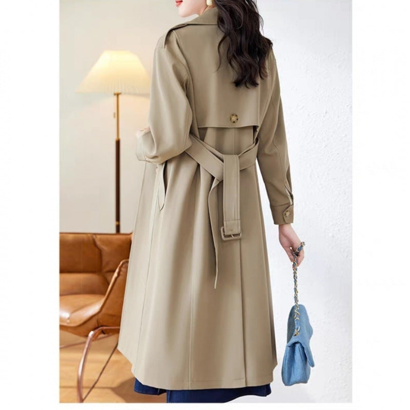 Double-Breasted Belted Trench Coat
