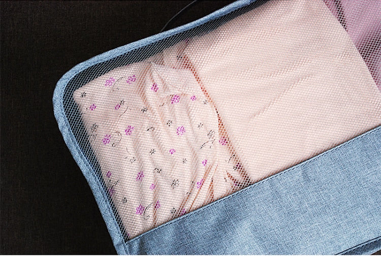 Premium Travel Organizer Bag Set - 7 Pieces
