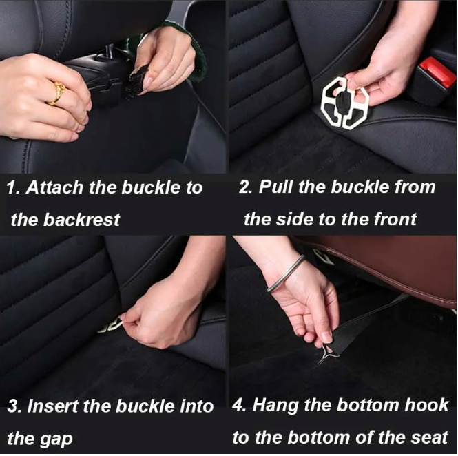 Premium Car Seat Organizer with Foldable Table
