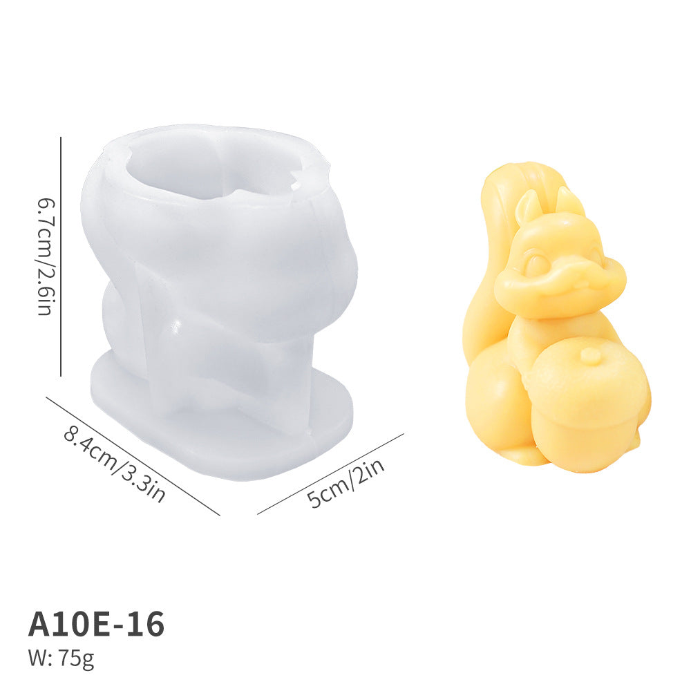 Animal Silicone Candle Mould, 4 Designs