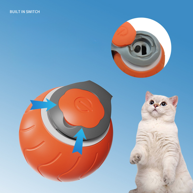 Speedy Tail Interactive Cat Toy - Dual Speed Motion Ball