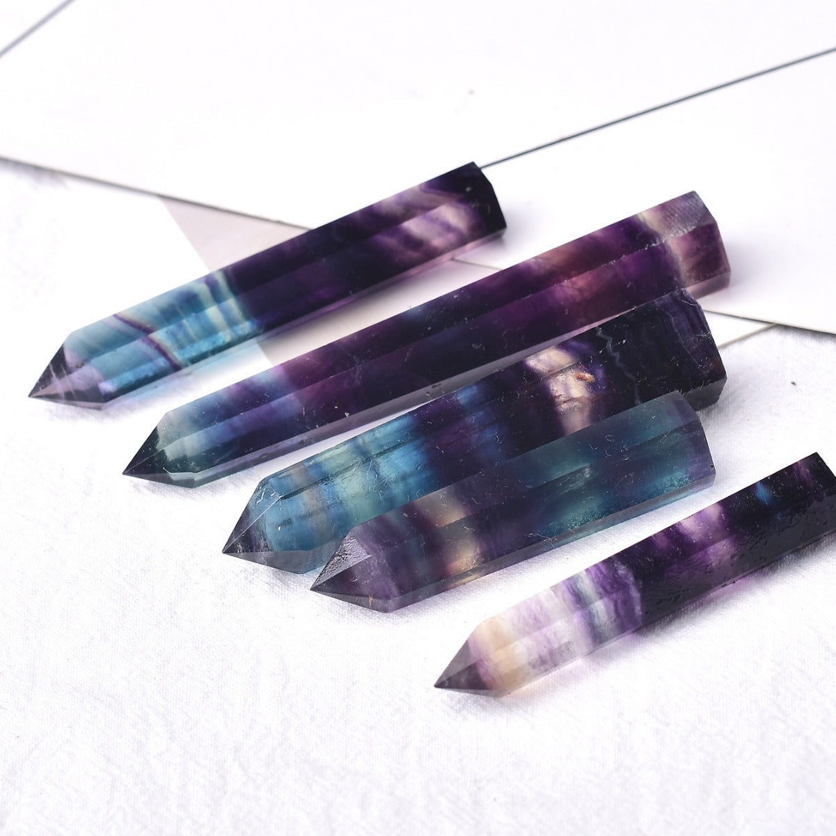 Natural Fluorite Crystal Office Decor Piece
