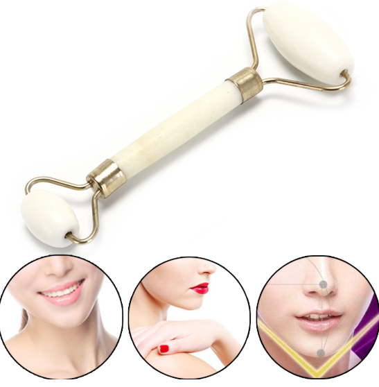 Jade Facial Massage Roller & Gua Sha Tool