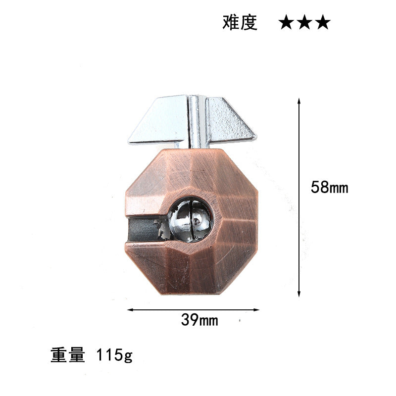 Luxury Puzzle Lock - Premium Zinc Alloy Intelligence Toy