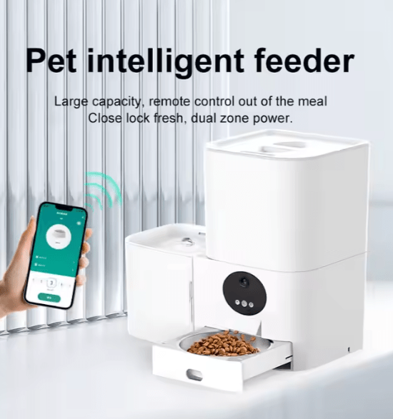 6L Smart Automatic Pet Feeder with Remote WiFi Control - WowStore.live