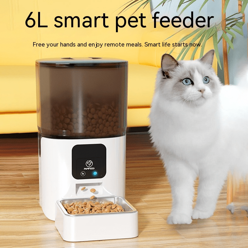 6L Smart Automatic Pet Feeder with Remote WiFi Control - WowStore.live