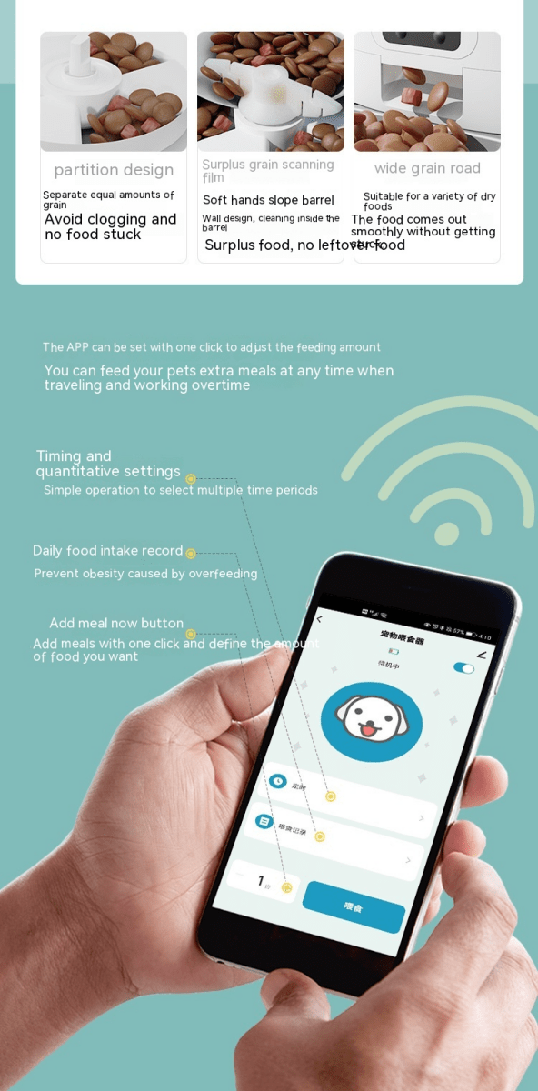 6L Smart Automatic Pet Feeder with Remote WiFi Control - WowStore.live