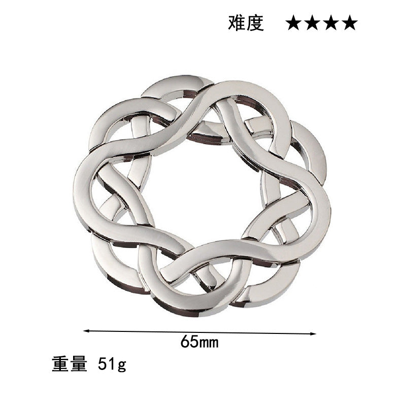 Luxury Puzzle Lock - Premium Zinc Alloy Intelligence Toy