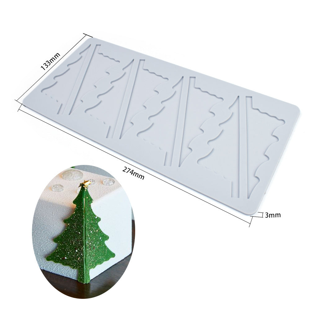 Christmas Tree Silicone Lace Baking Mat