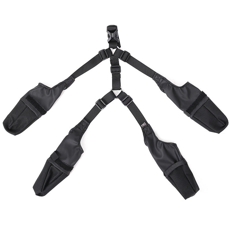 Dog Boots with Suspender Straps