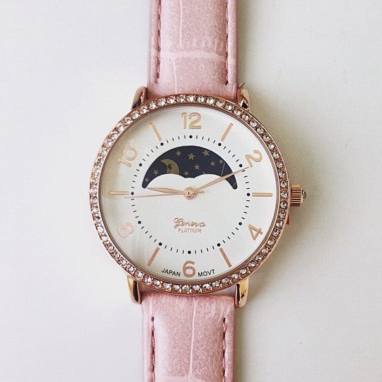 Sun Phase Crystal Watch