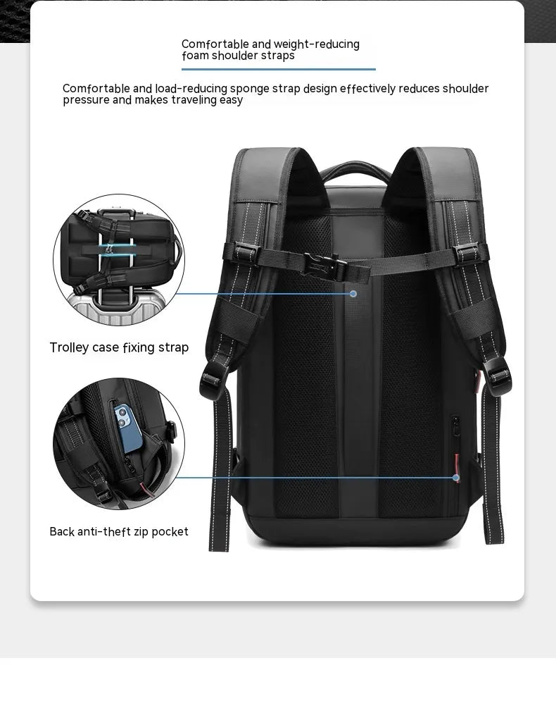 Smart Travel Backpack with Vacuum Compression System