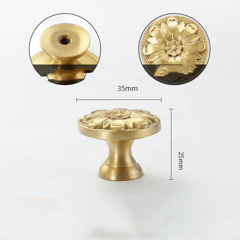 Gold-Tone Nature-Shape Cabinet Knob, 26 Designs — view 14