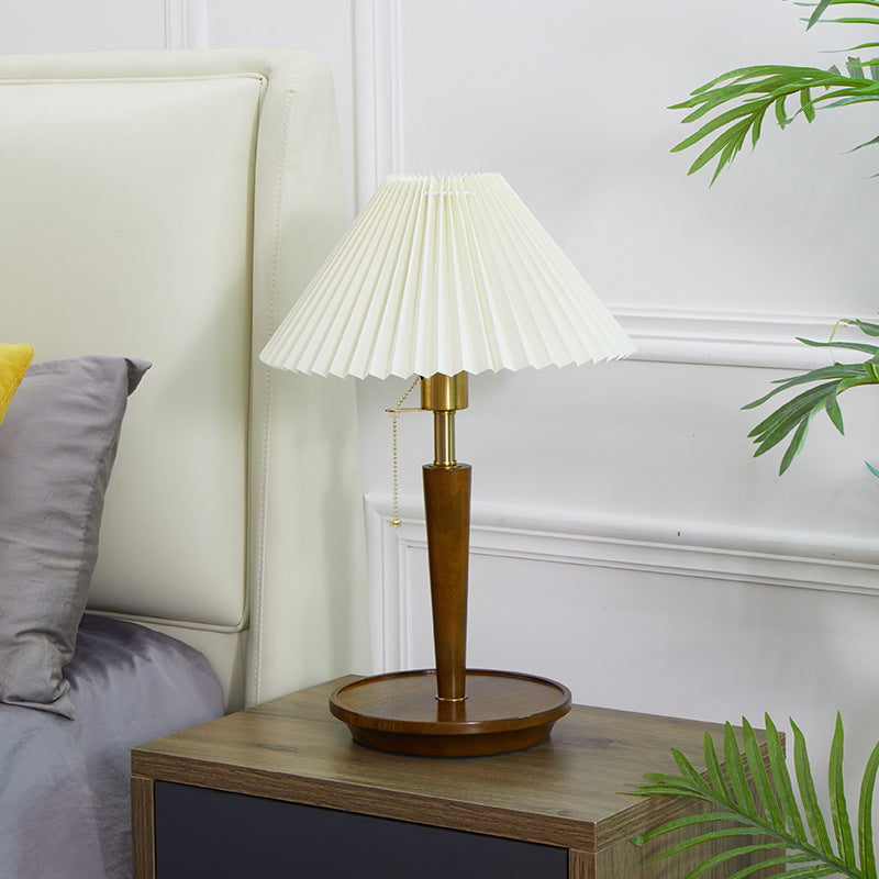 Nordic Pleated Bedside Lamp