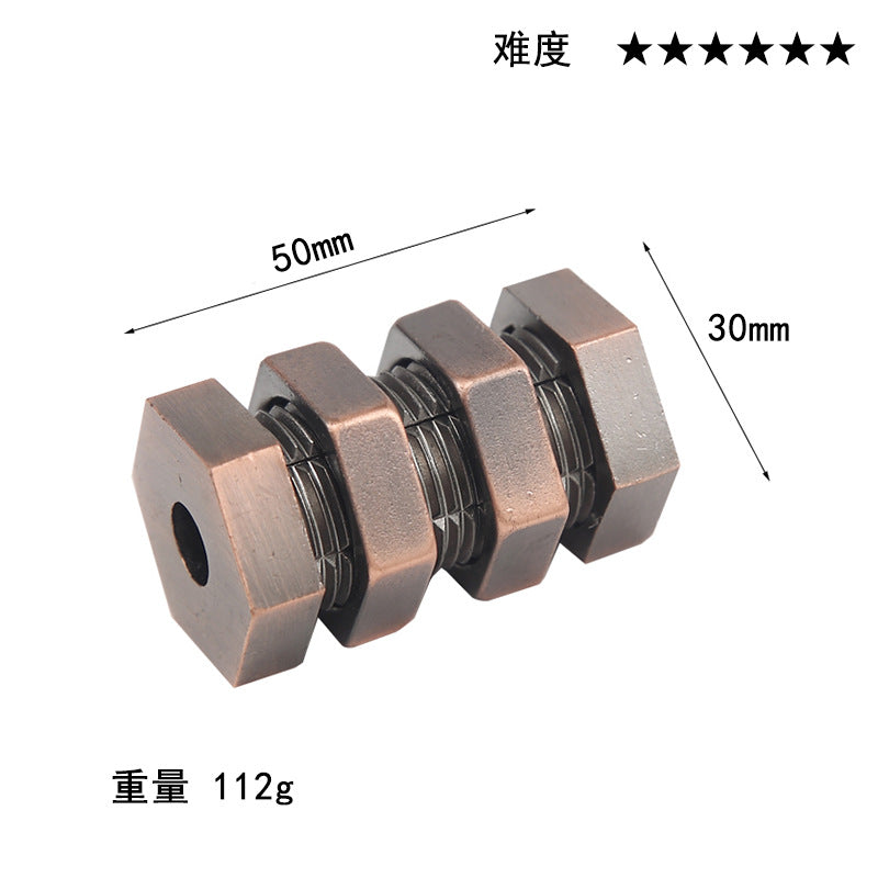 Luxury Puzzle Lock - Premium Zinc Alloy Intelligence Toy