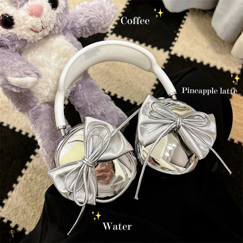Electroplated 3D Bow Headphone Case