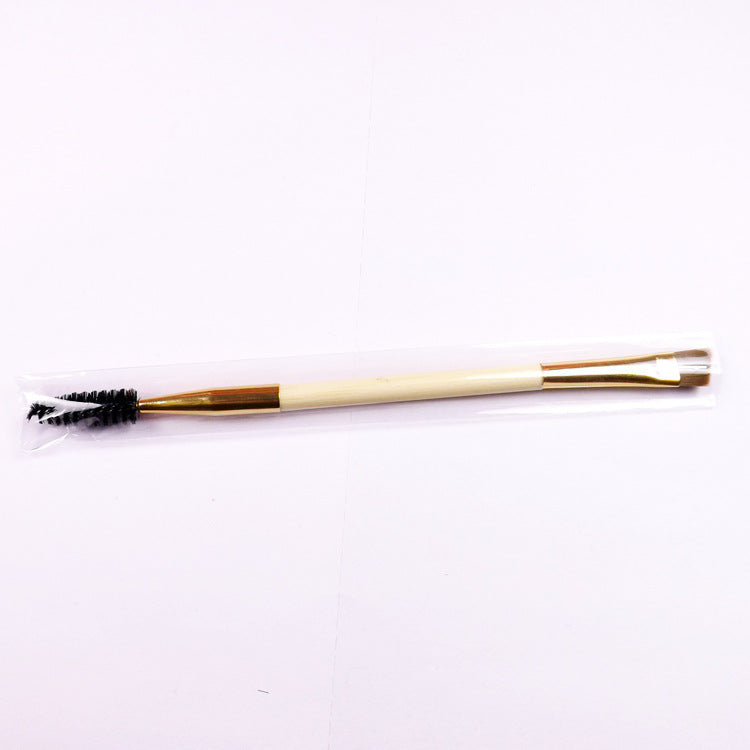 Dual-End Bamboo Eyebrow Brush & Comb