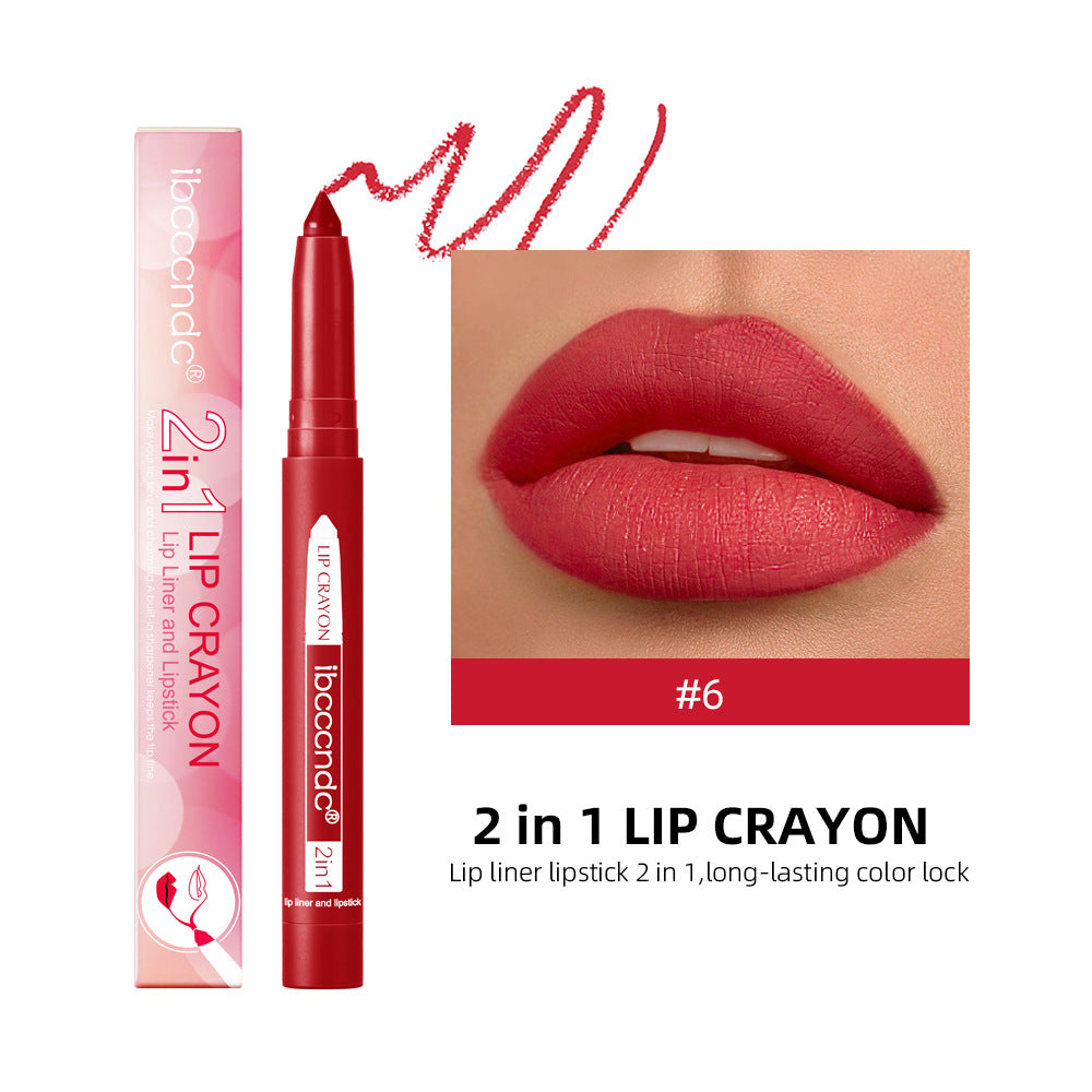 Premium Matte Lip Liner Duo - Waterproof & Moisturizing