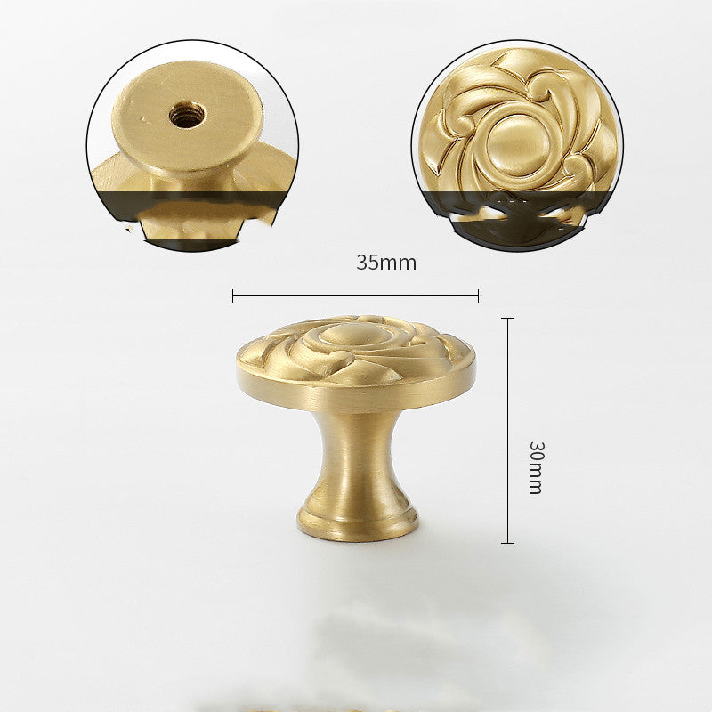 Gold-Tone Nature-Shape Cabinet Knob, 26 Designs — view 12