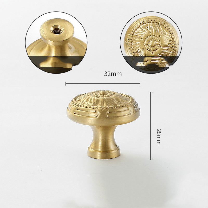 Gold-Tone Nature-Shape Cabinet Knob, 26 Designs — view 9