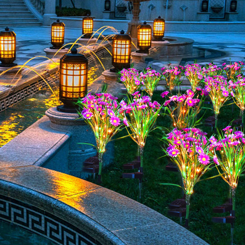 Solar Flower Stake Garden Lights