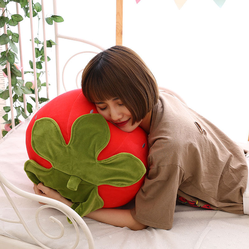 Plush Strawberry Pillow Toy