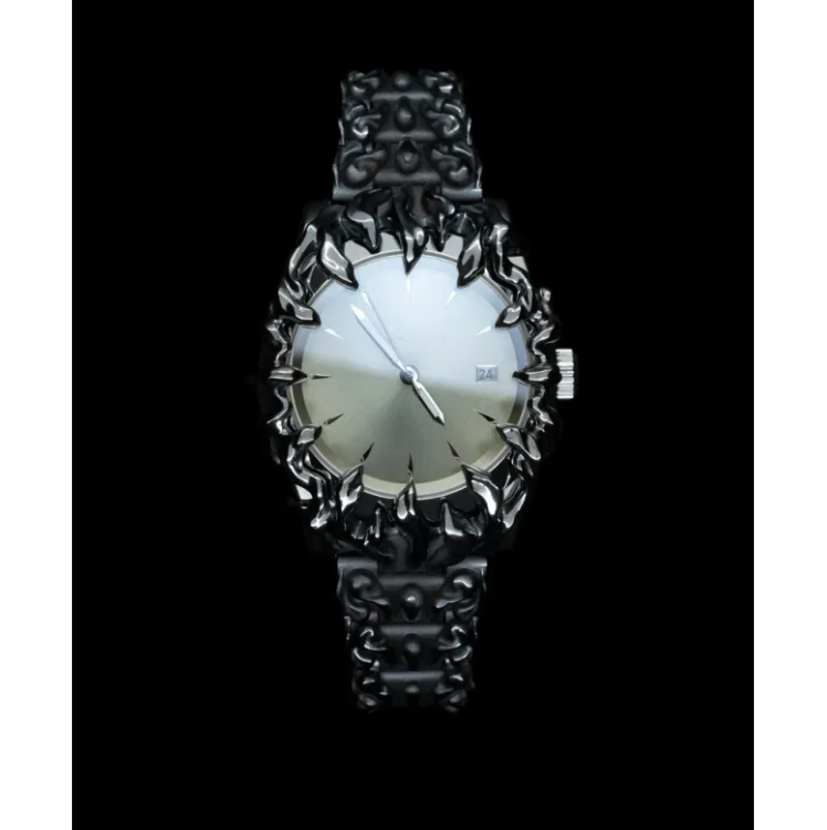 Geometric Quartz Timepiece - Stainless Steel