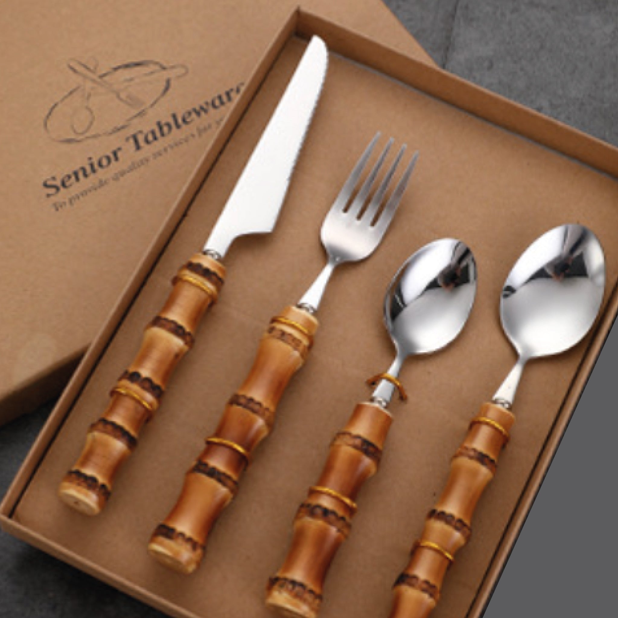 Artisan Bamboo Flatware Place Set
